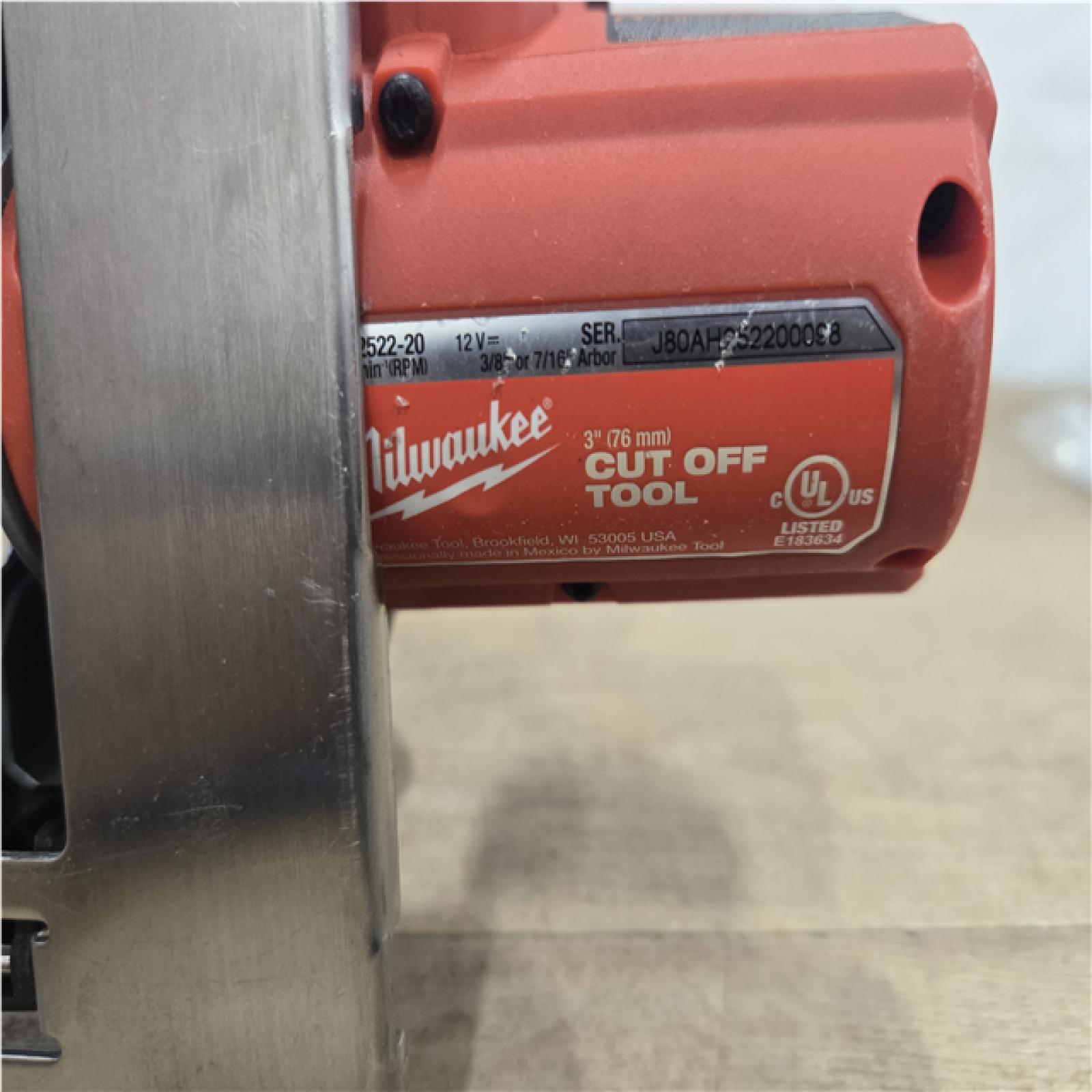 AS-IS Milwaukee FUEL 12V Lithium-Ion Brushless Cordless 3 in. Cut Off Saw (Tool-Only)