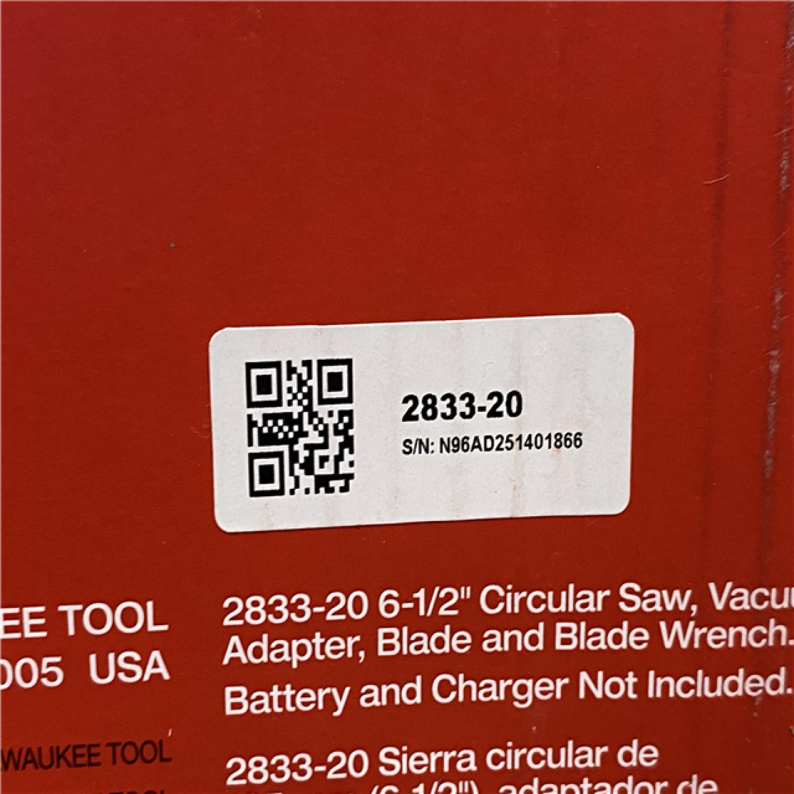NEW - Milwaukee FUEL 18V Lithium-Ion Brushless Cordless 6-1/2 in. Circular Saw (Tool-Only)