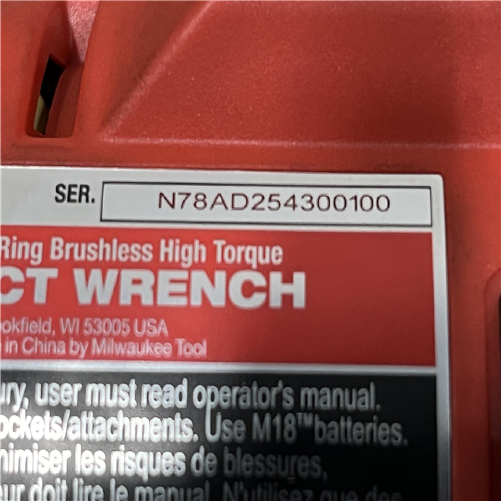 AS-IS Milwaukee 18-Volt Lithium-Ion Brushless 1/2 in. High Torque Impact Wrench with Friction Ring (Tool-Only)