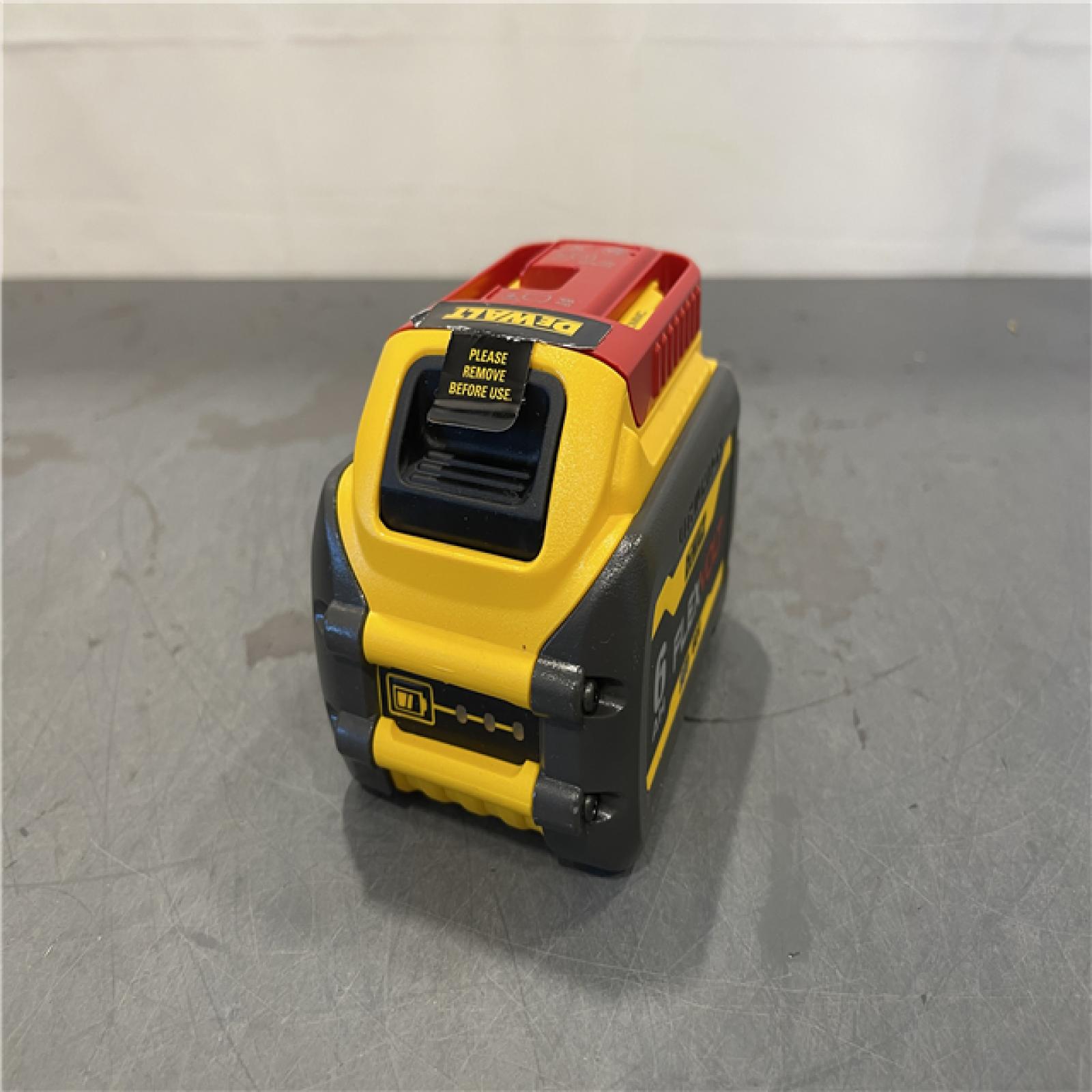 AS-IS - DEWALT FLEXVOLT 20V/60V MAX Lithium-Ion 6.0Ah Battery Pack with 6 Amp Output Charger