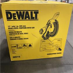 As-Is- DeWalt 15 Amp Corded 12 in. Compound Double Bevel Miter Saw