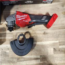 HOUSTON LOCATION - AS-IS (APPEARS LIKE NEW) M18 FUEL 18-Volt Lithium-Ion Brushless Cordless 4-1/2 in./6 in. Braking Grinder w/Paddle Switch & Two FORGE 8.0 Ah Battery