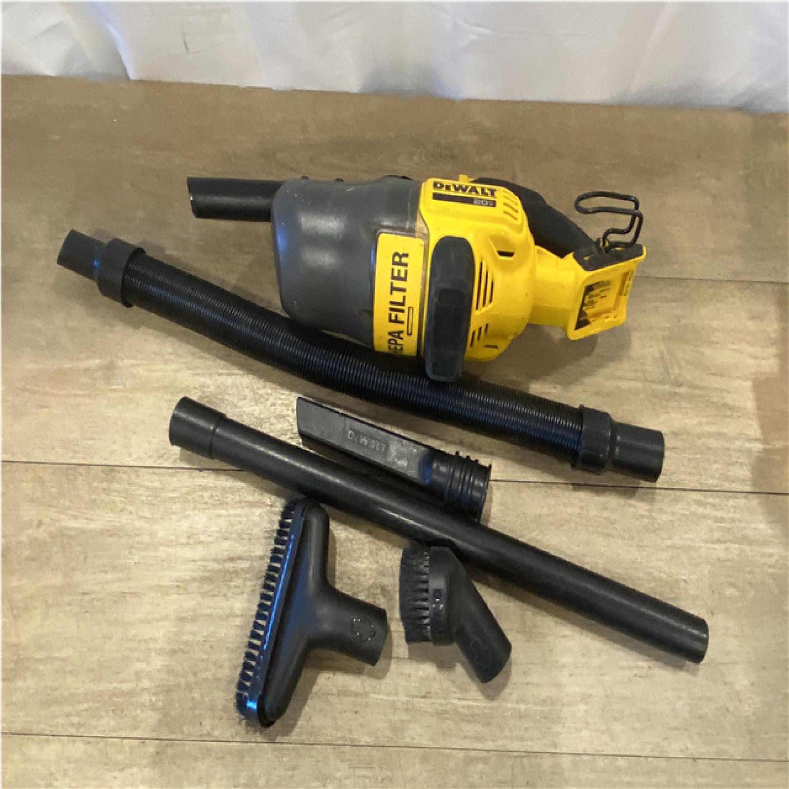 as-is DEWALT Bagless 20V MAX Stick Cordless General Dirt Filter Handheld Vacuum (Tool Only)