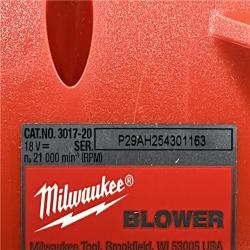 AS-IS Milwaukee FUEL 120 MPH 500 CFM 18V Brushless Cordless Battery Powered Leaf Blower Kit