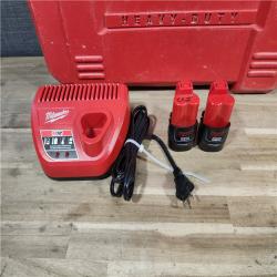 HOUSTON LOCATION - AS-IS MILWAUKEE M12 12-Volt Lithium-Ion Force Logic Cordless Press Tool Kit (3 Jaws Included) with Two 1.5 Ah Battery and Hard Case