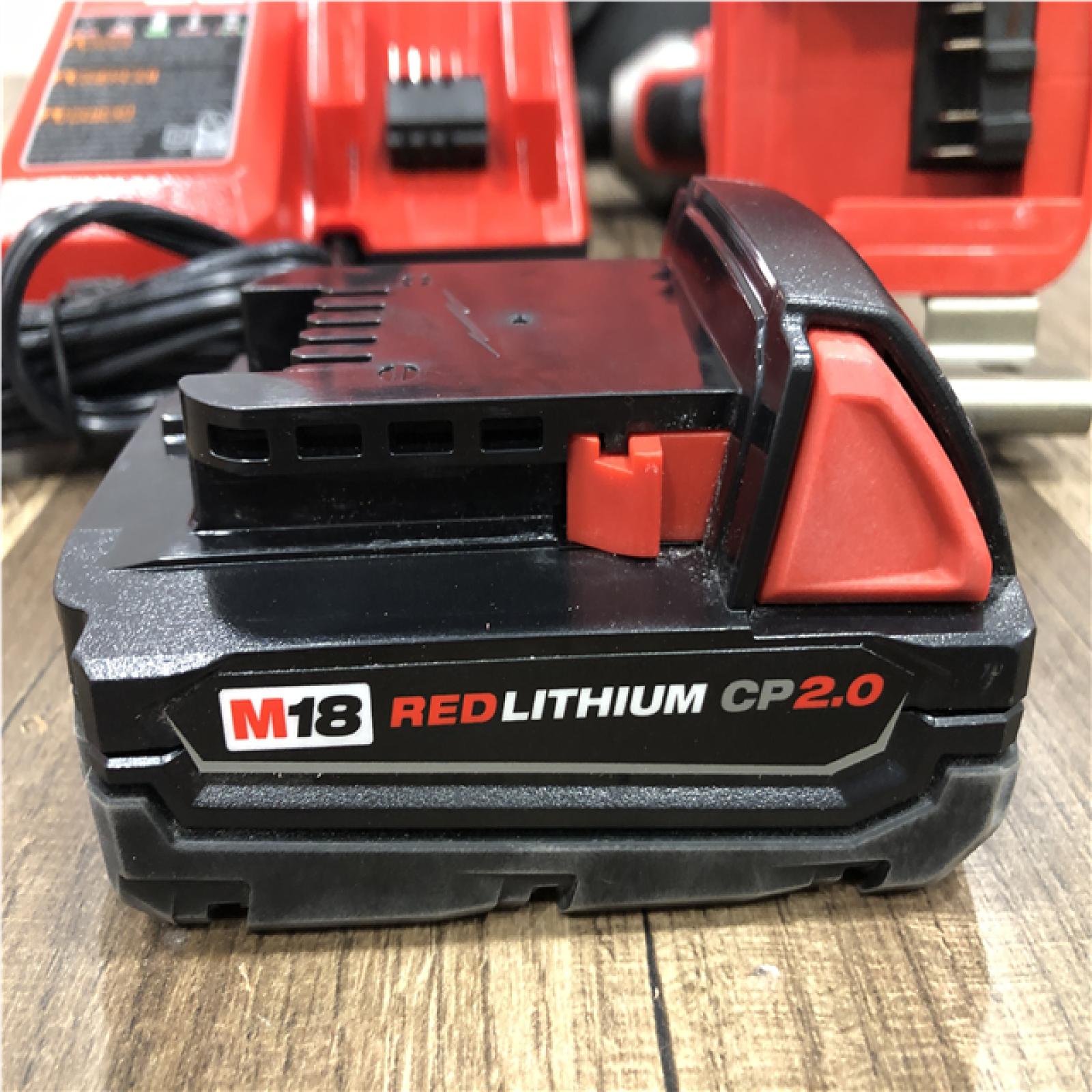 AS-IS Milwaukee 18-Volt Lithium-Ion Compact Brushless Cordless 1/4 in. Impact Driver Kit