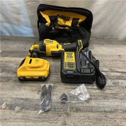 AS-IS DEWALT ATOMIC 20V MAX Lithium-Ion Cordless Oscillating Tool Kit with 4.0Ah Battery  Charger and Kit Bag
