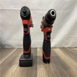 AS-IS Milwaukee FUEL 12-Volt Lithium-Ion Brushless Cordless Hammer Drill and Impact Driver Combo Kit