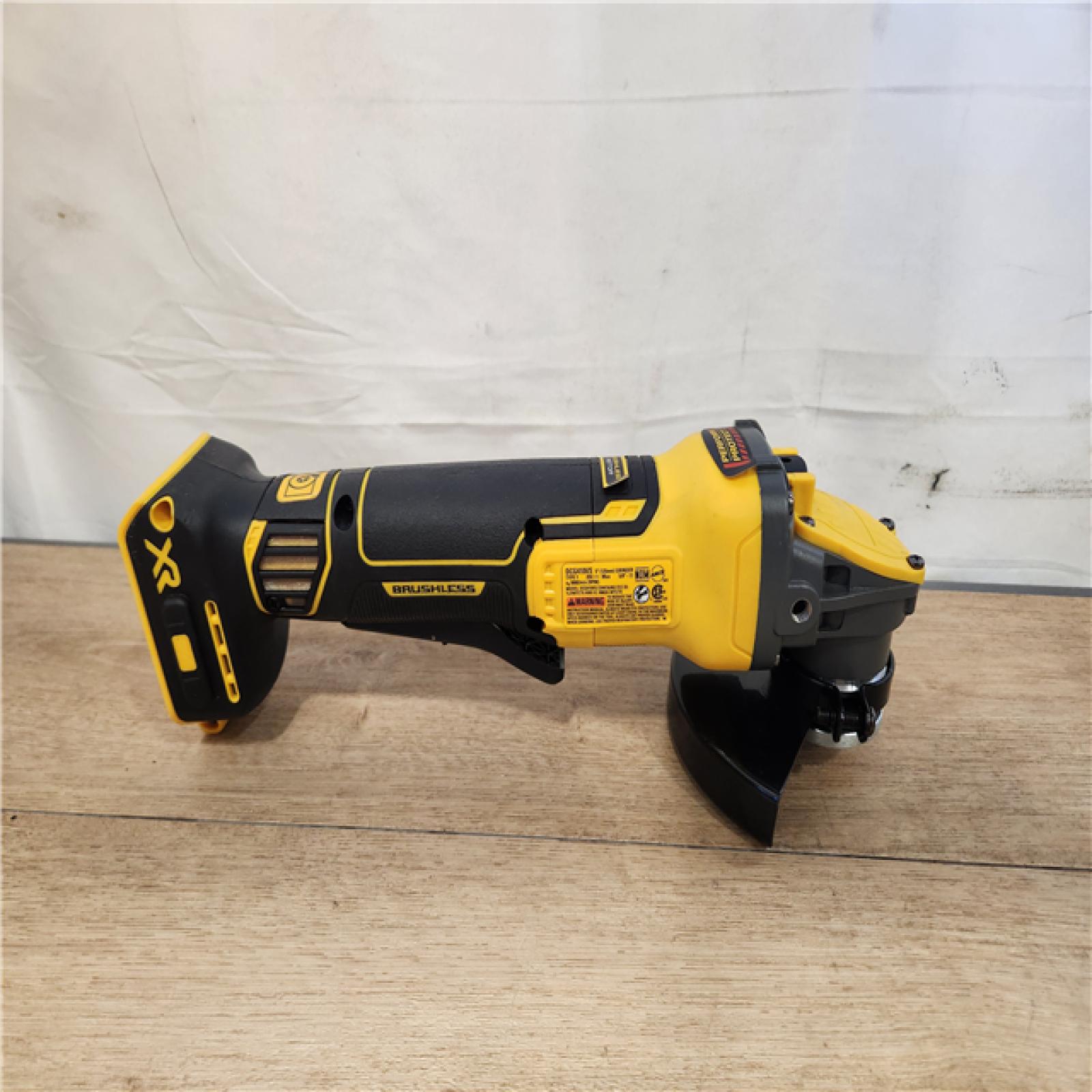 AS-IS- DEWALT 20V XR Cordless 4-1/2. in. to 5 in. Variable Speed Angle Grinder (Tool Only)
