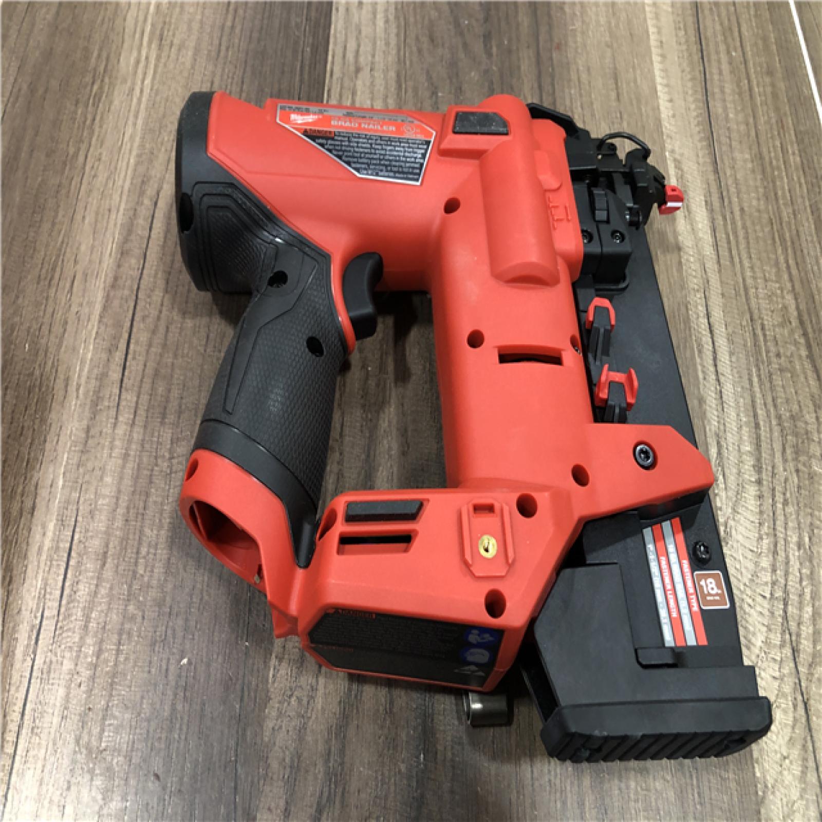 AS-IS Milwaukee  FUEL 12-Volt Lithium-Ion Brushless Cordless 18-Gauge 1-1/2 in. Compact Brad Nailer (Tool Only)