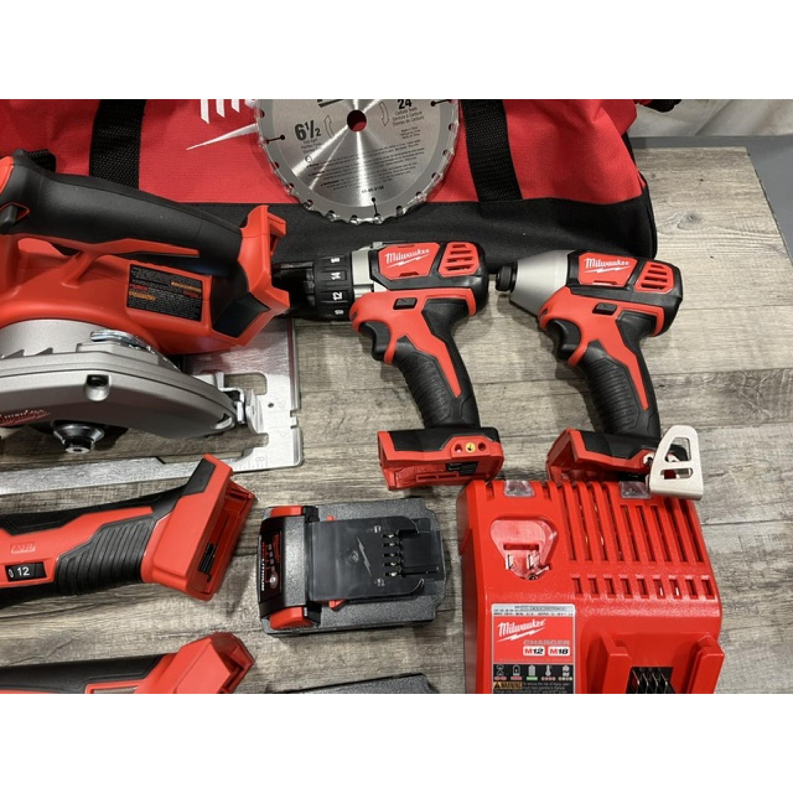 AS-IS Milwaukee 18-Volt Lithium-Ion Cordless (6-Tool) Combo Kit
