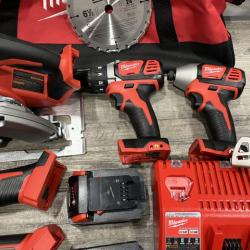 AS-IS Milwaukee 18-Volt Lithium-Ion Cordless (6-Tool) Combo Kit
