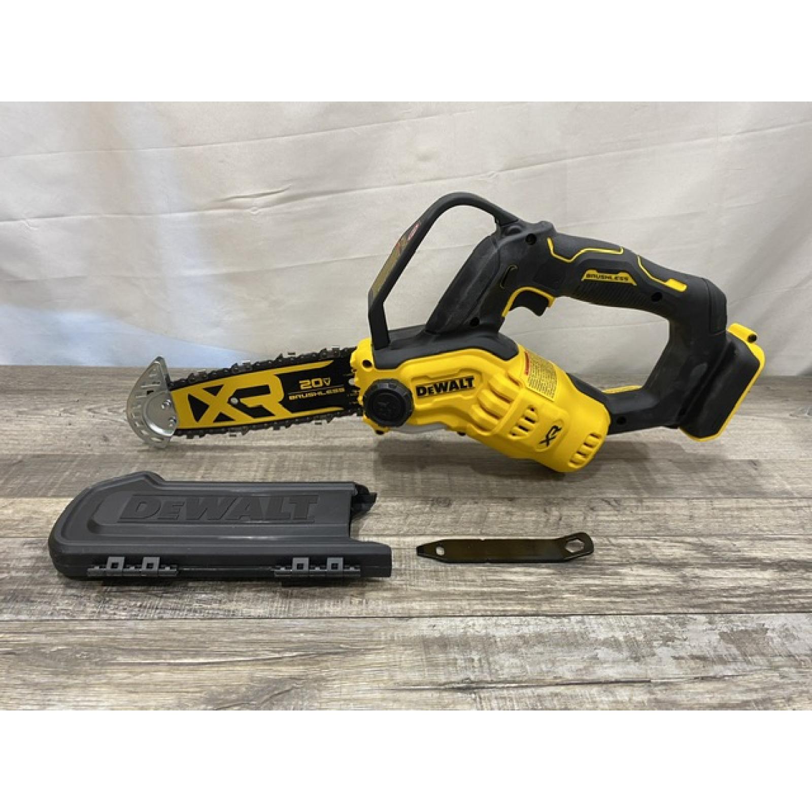 AS-IS DEWALT 20V MAX 8 in. Brushless Cordless Battery Powered Pruning Chainsaw (Tool Only)