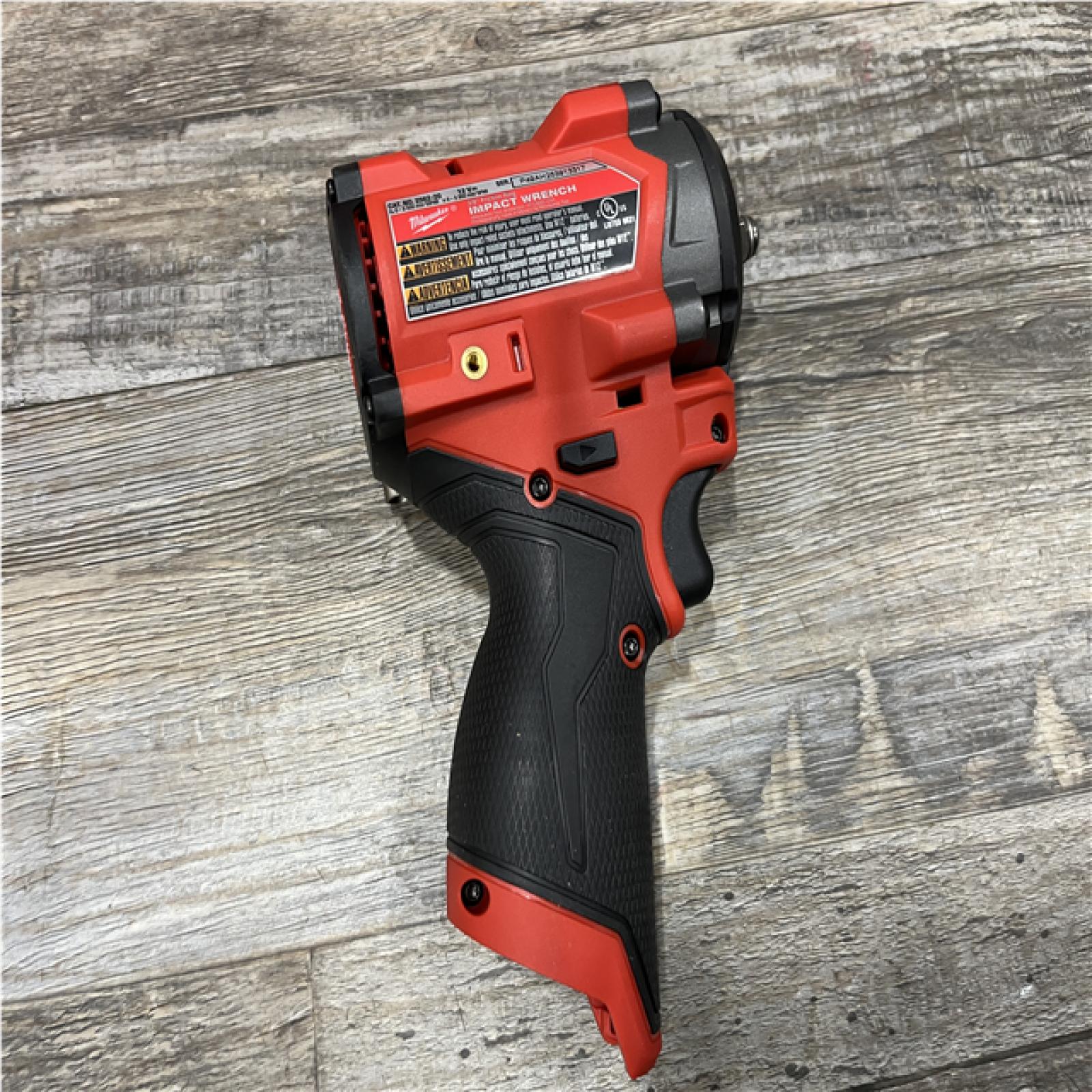 AS-IS Milwaukee FUEL 12V Li-Ion Brushless Cordless Stubby 3/8 in. Impact Wrench Kit