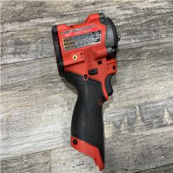 AS-IS Milwaukee FUEL 12V Li-Ion Brushless Cordless Stubby 3/8 in. Impact Wrench Kit