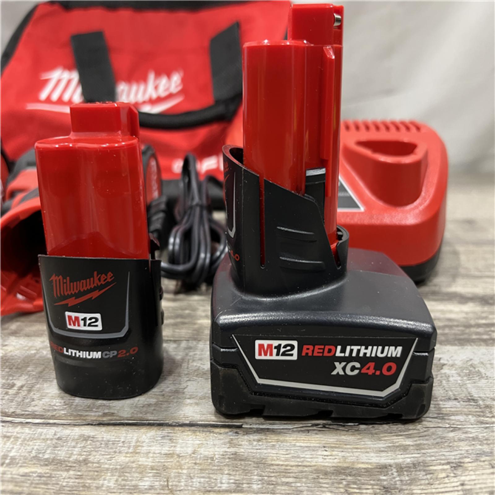 AS-IS Milwaukee FUEL 12-Volt Lithium-Ion Brushless Cordless Hammer Drill and Impact Driver Combo Kit