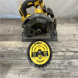 AS-IS DEWALT FLEXVOLT 60V MAX Cordless Brushless 7-1/4 in. Circular Saw with Brake (Tool Only)