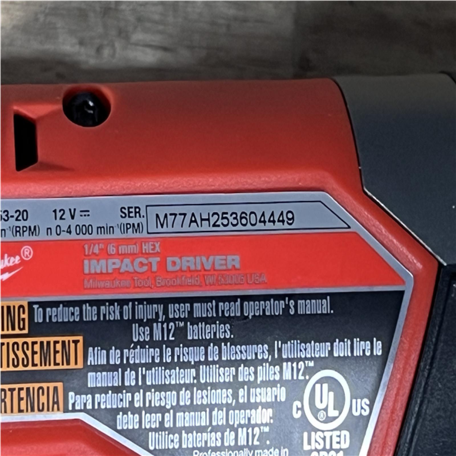 Houston Location AS-IS Milwaukee FUEL Impact Driver