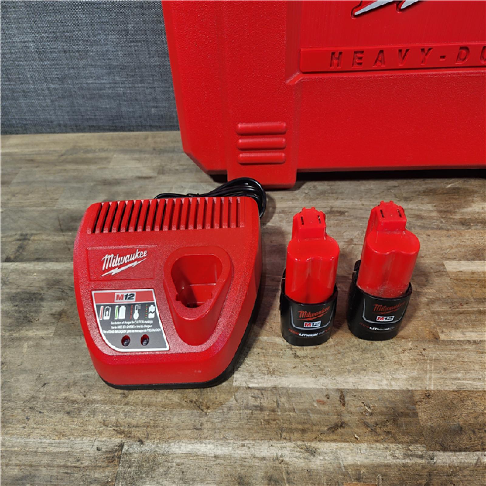 HOUSTON LOCATION - AS-IS MILWAUKEE 12-Volt Lithium-Ion Force Logic Cordless Press Tool Kit