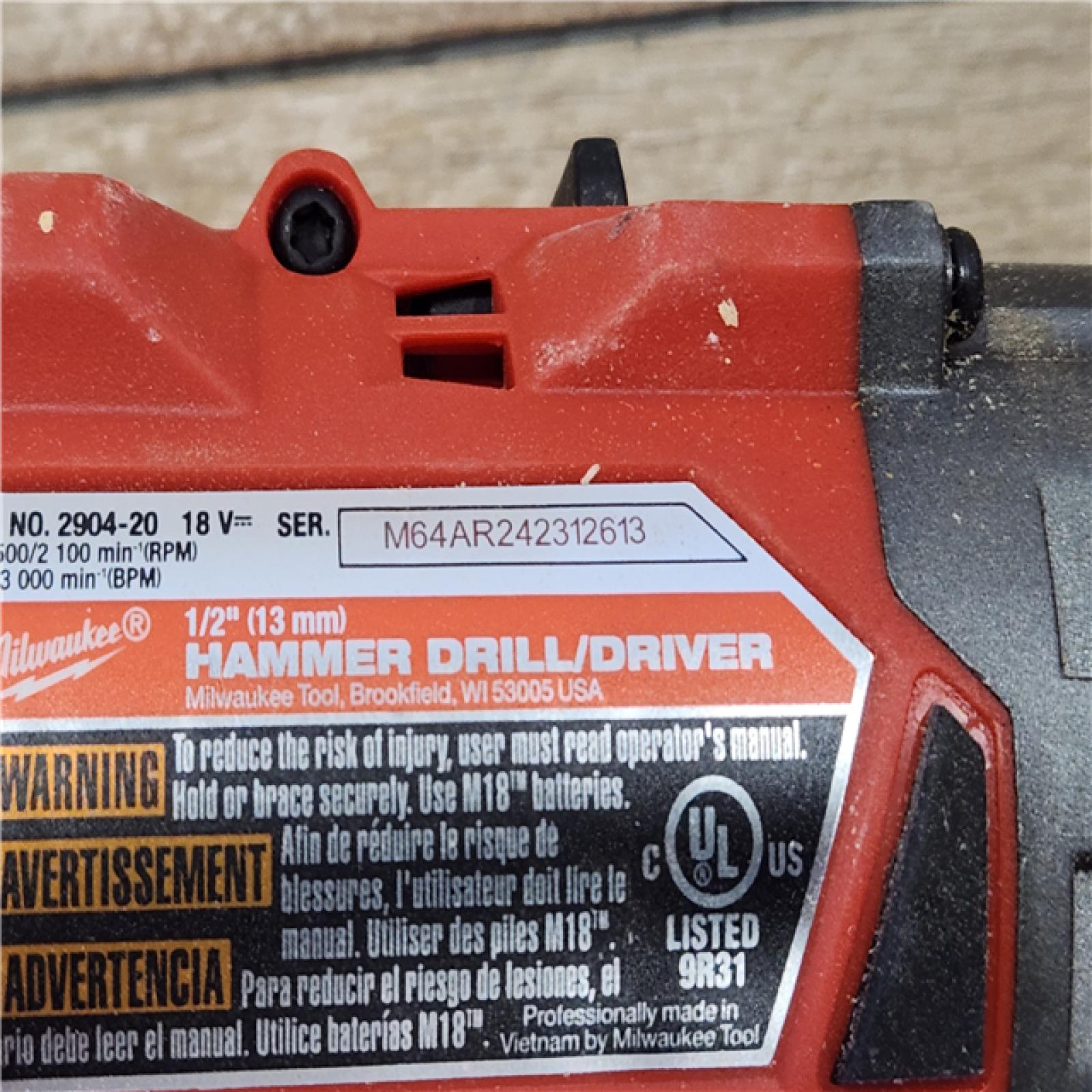 AS-IS- Milwaukee  FUEL 18V Lithium-Ion Brushless Cordless Hammer Drill and Impact Driver Combo Kit