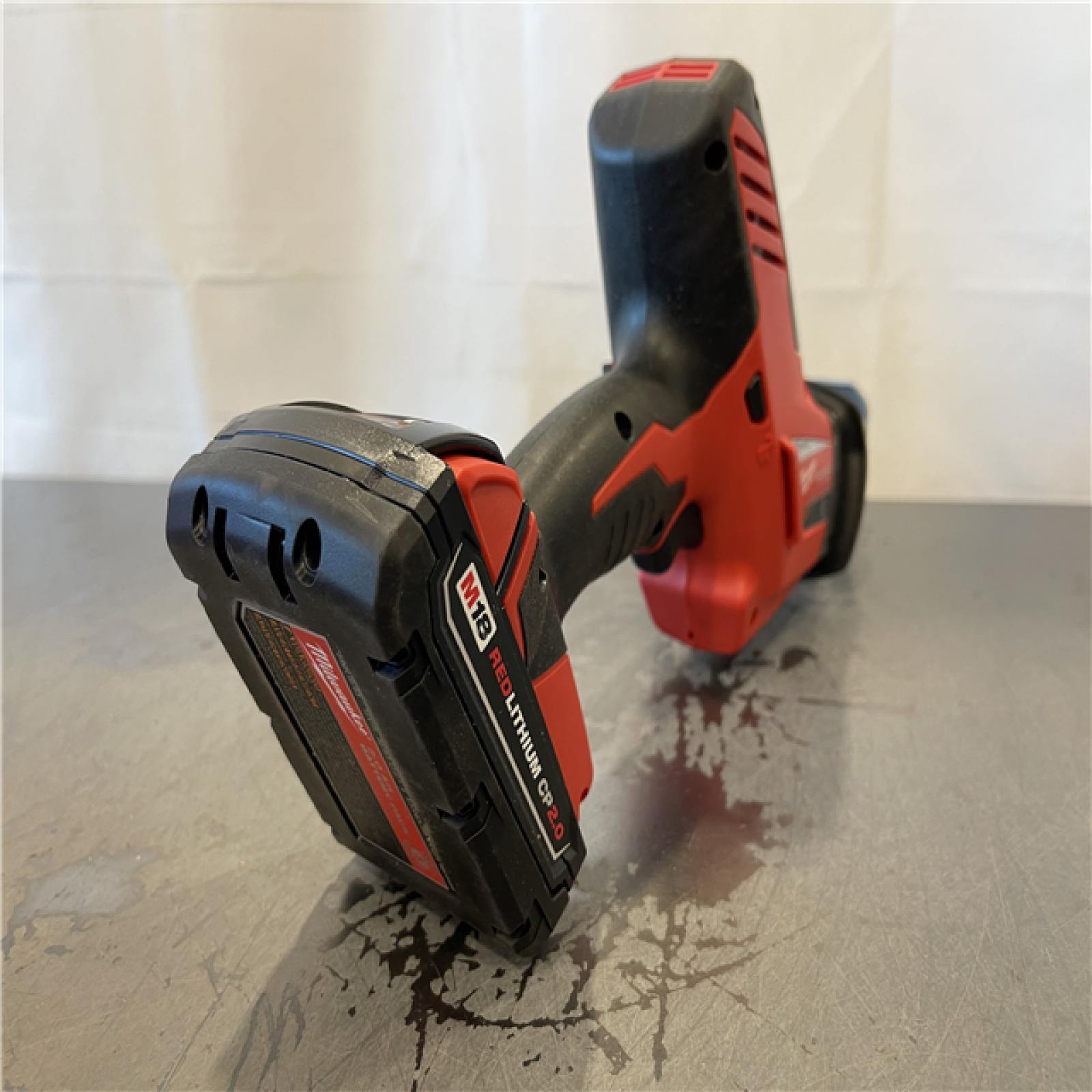 AS-IS - Milwaukee M18 18V Lithium-Ion Cordless HACKZALL Reciprocating Saw with 2.0 Ah Compact Battery