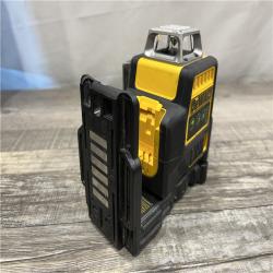 AS-IS DEWALT 12V MAX Lithium-Ion 100 ft. Green Self-Leveling 3-Beam 360 Degree Laser Level Kit