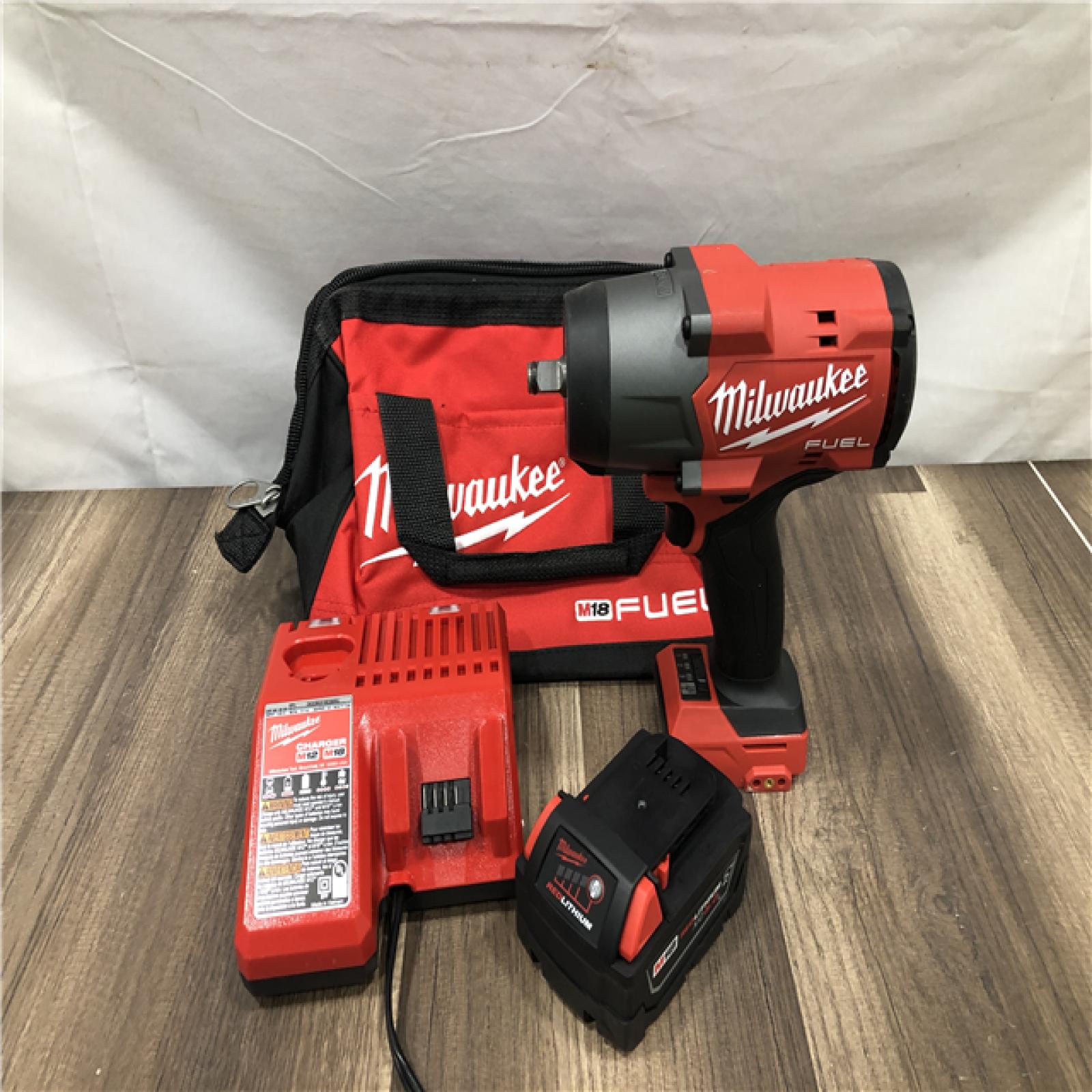 AS-IS Milwaukee FUEL 18V Lithium-Ion Brushless Cordless 1/2 in. Impact Wrench w/Friction Ring Kit