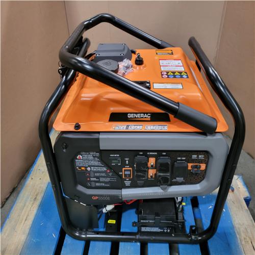 CALIFORNIA AS-IS GENERAC 6 875/5 500-WATT ELECTRIC SWITXH GASOLINE POWERED PORTABLE GENERATOR