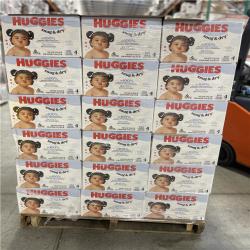 DALLAS LOCATION- HUGGIES SNUG & DRY SIZE 4 DIAPERS 150 count- PALLET (36 Units)