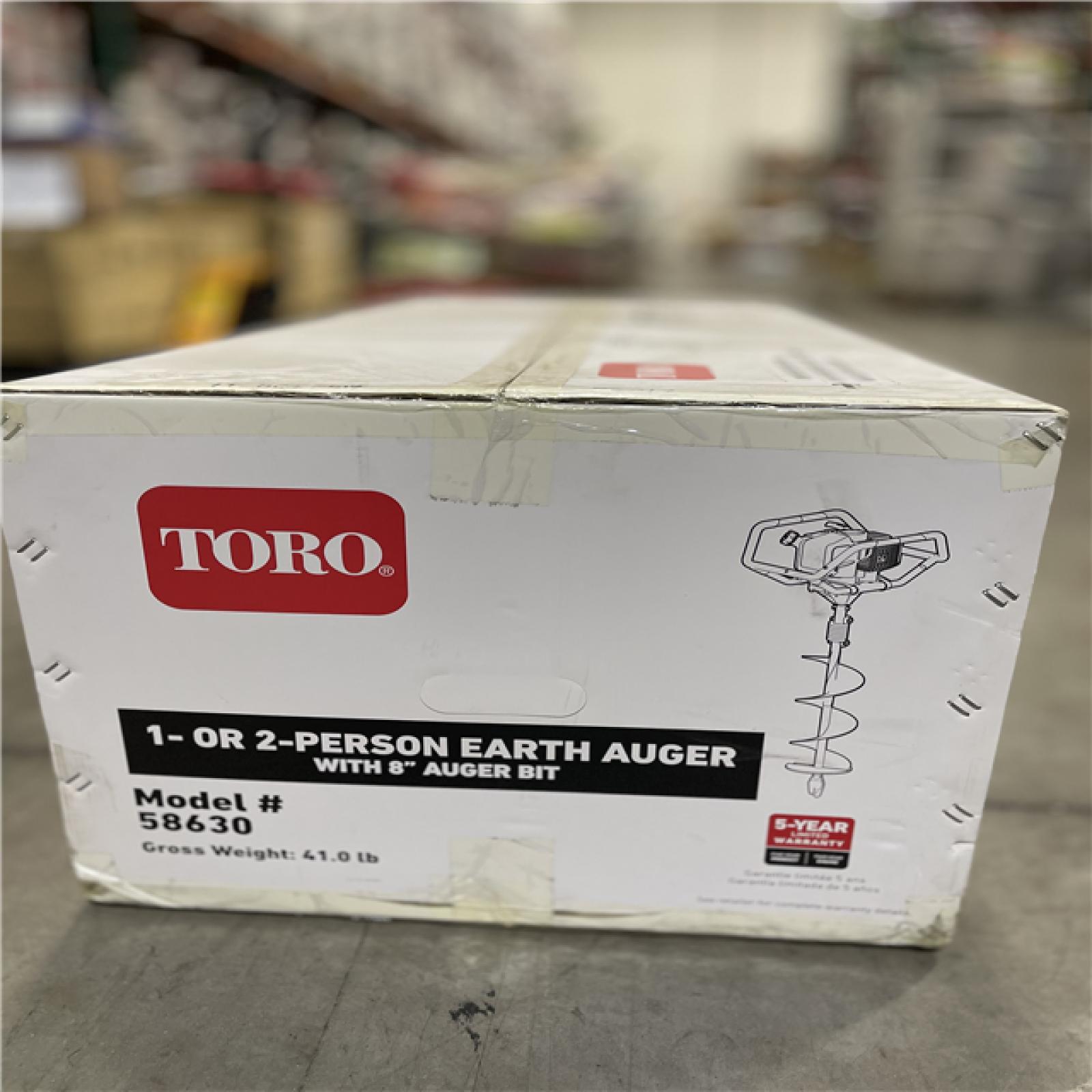 NEW! - Toro 1-Person or 2-Person 52 cc 2-Cycle Earth Auger Powerhead with 8 in. Auger Bit