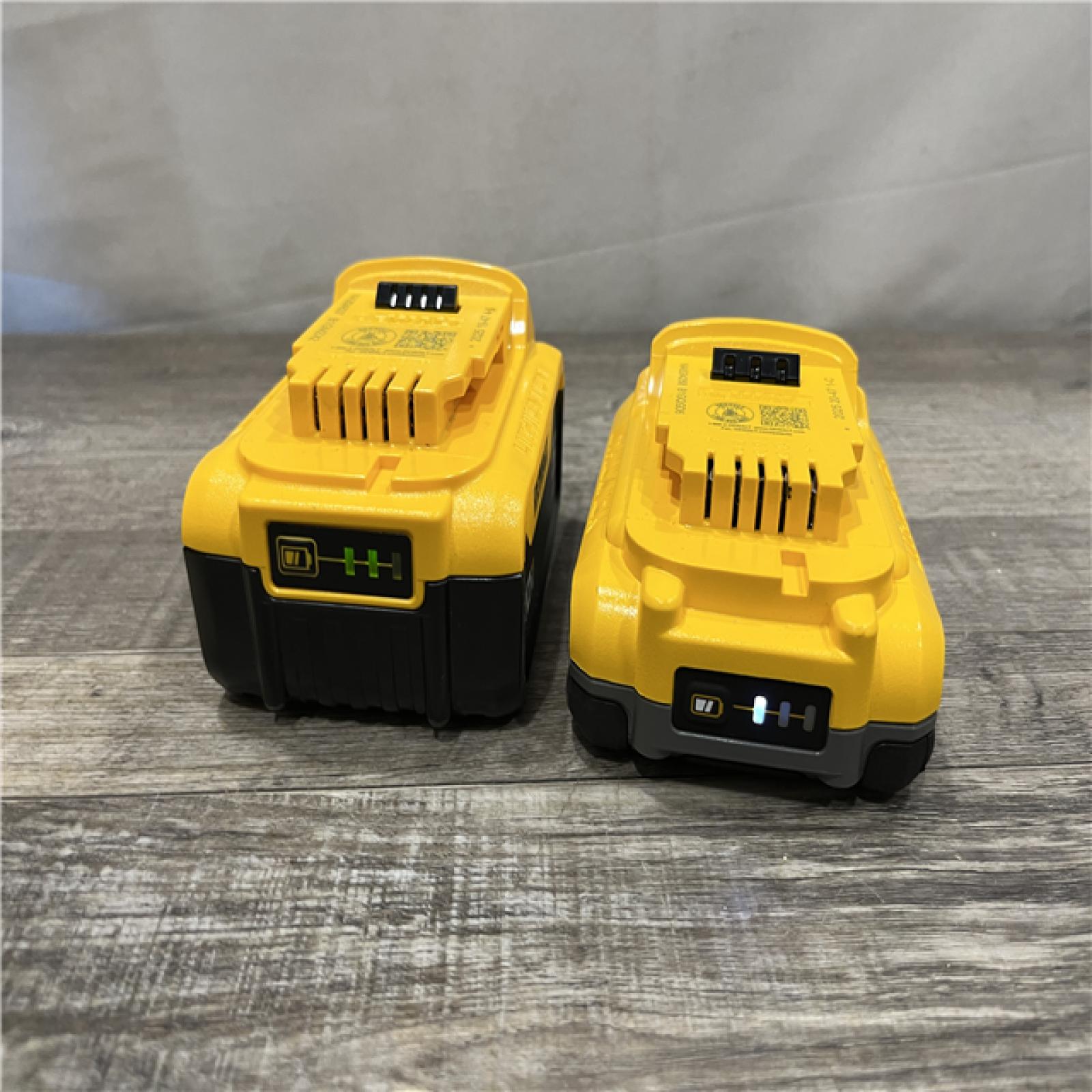 AS-IS DEWALT 20V MAX Lithium-Ion Starter Kit with 4.0 Ah and 5.0 Ah Batteries and Charger