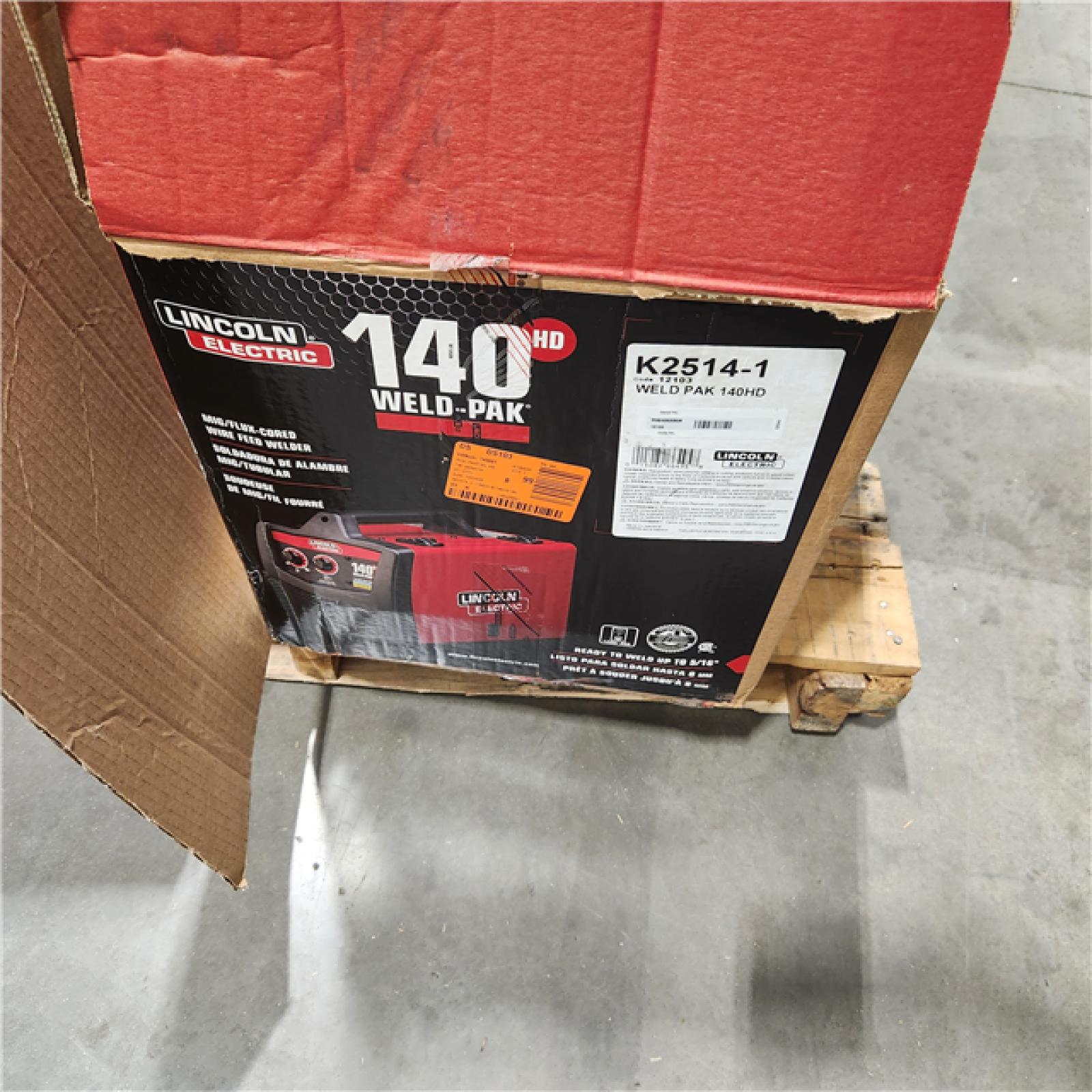 Dallas Location - As-Is Lincoln Electric Weld-Pak 140 Amp MIG Wire Feed Welder