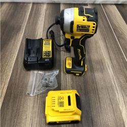 AS-IS DEWALT Atomic 20V Max Lithium-Ion Brushless Cordless Compact 1/4 in. Impact Driver Kit