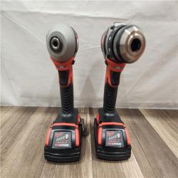 AS-IS- Milwaukee 18V Cordless Brushed 2-Tool Drill/Driver and Impact Driver Kit