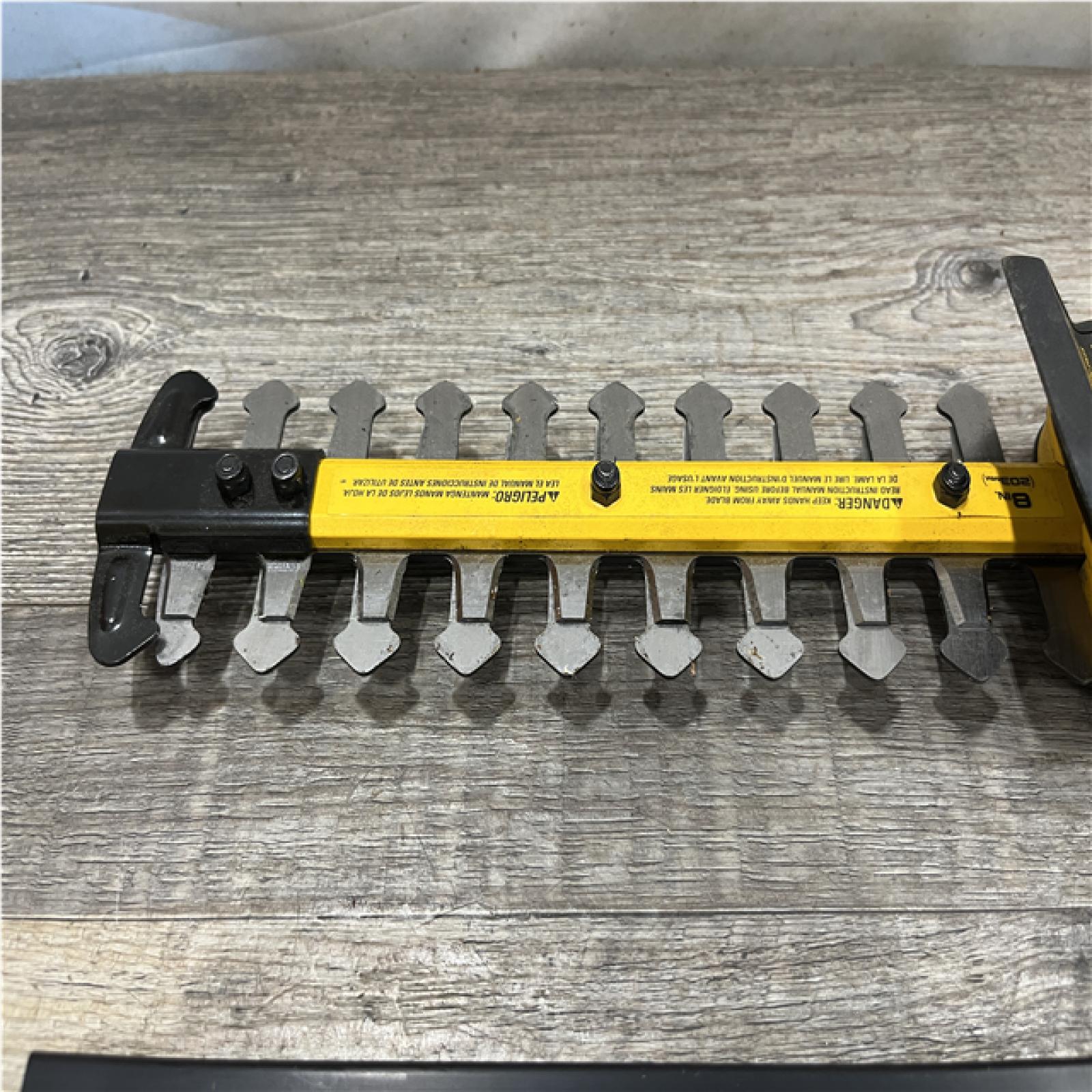 AS-IS DEWALT 20V 8 in. Compact Cordless Hedge Trimmer (Tool-Only)