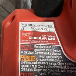 AS-IS Milwaukee FUEL 18V Lithium-Ion Brushless Cordless 7-1/4 in. Circular Saw (Tool-Only)