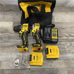 AS-IS DEWALT ATOMIC 20V MAX Lithium-Ion Cordless 2-Tool Combo Kit