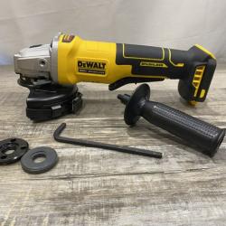 AS-IS DEWALT 20V MAX Cordless Brushless 4-1/2 in. Angle Grinder with Paddle Switch (Tool Only)