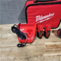 HOUSTON LOCATION - AS - IS Milwaukee 12V Lithium-Ion Cordless 1/4 in. Hex Screwdriver Kit