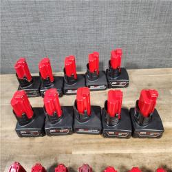 HOUSTON LOCATION - AS-IS MILWAUKEE BATTERY PACK QTY - 20
