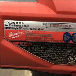 AS-IS Milwaukee FUEL 18-Volt Lithium-Ion Brushless Cordless Gen II 18-Gauge Brad Nailer (Tool-Only)