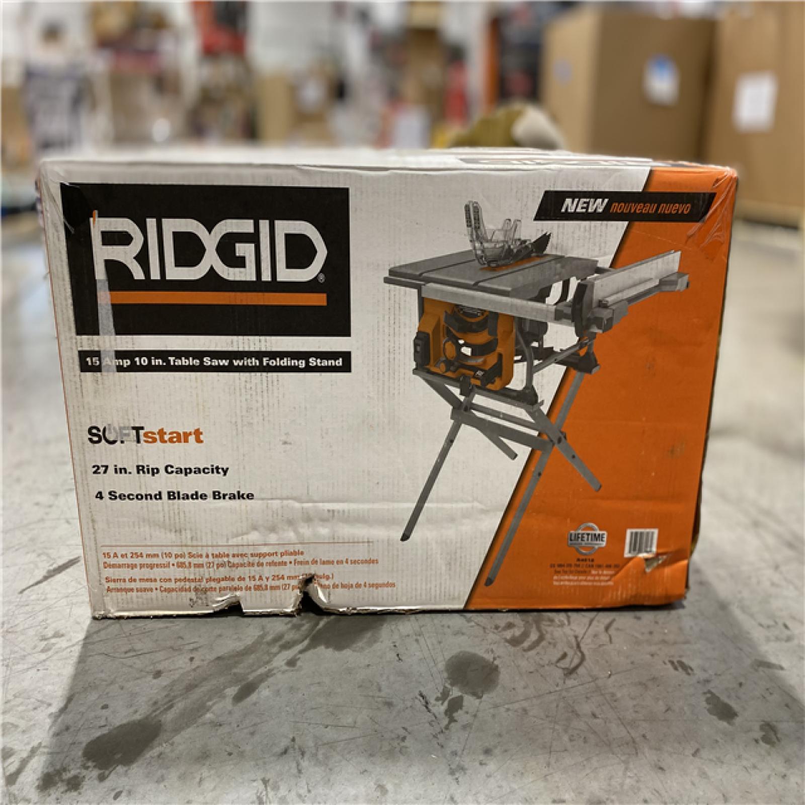 Ridgid 15 amp 10 table saw discount