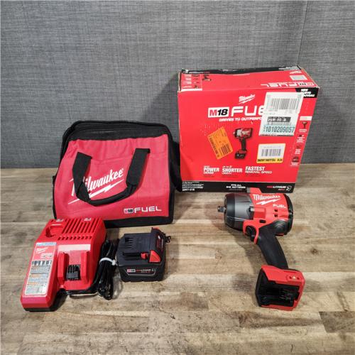 HOUSTON LOCATION - AS-IS Milwaukee M18 1/2 in. Cordless Brushless High Torque Impact Wrench Kit (Battery & Charger)