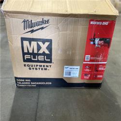 DALLAS LOCATION - Milwaukee MX FUEL Lithium-Ion Core Drill Rig Kit with (2) FORGE HD12.0 Batteries and (1) MX FUEL Super Charger