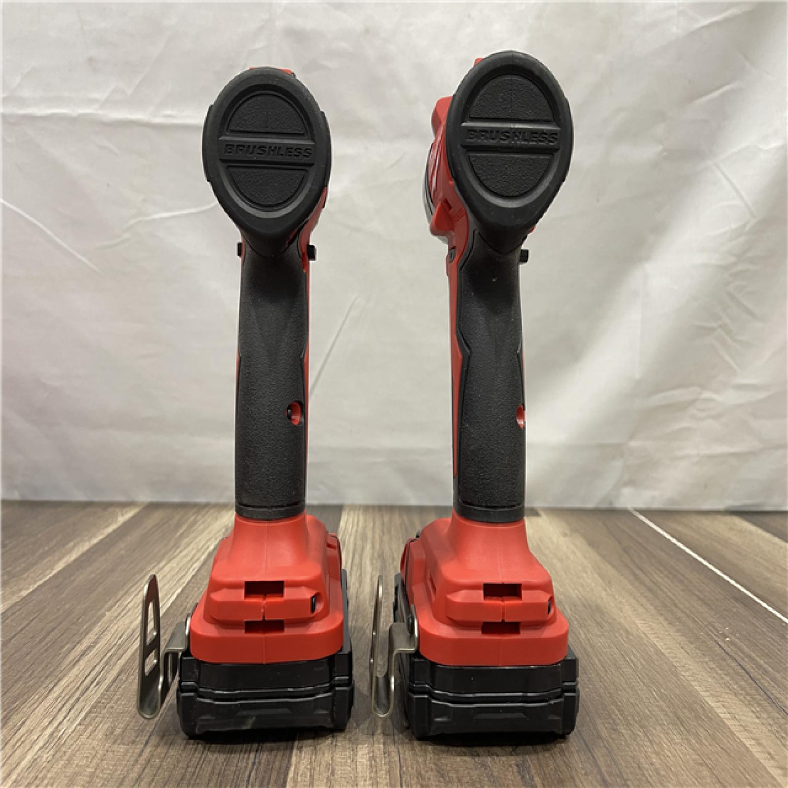 AS-IS Milwaukee M18 18V Lithium-Ion Brushless Cordless Compact Drill/Impact Combo Kit