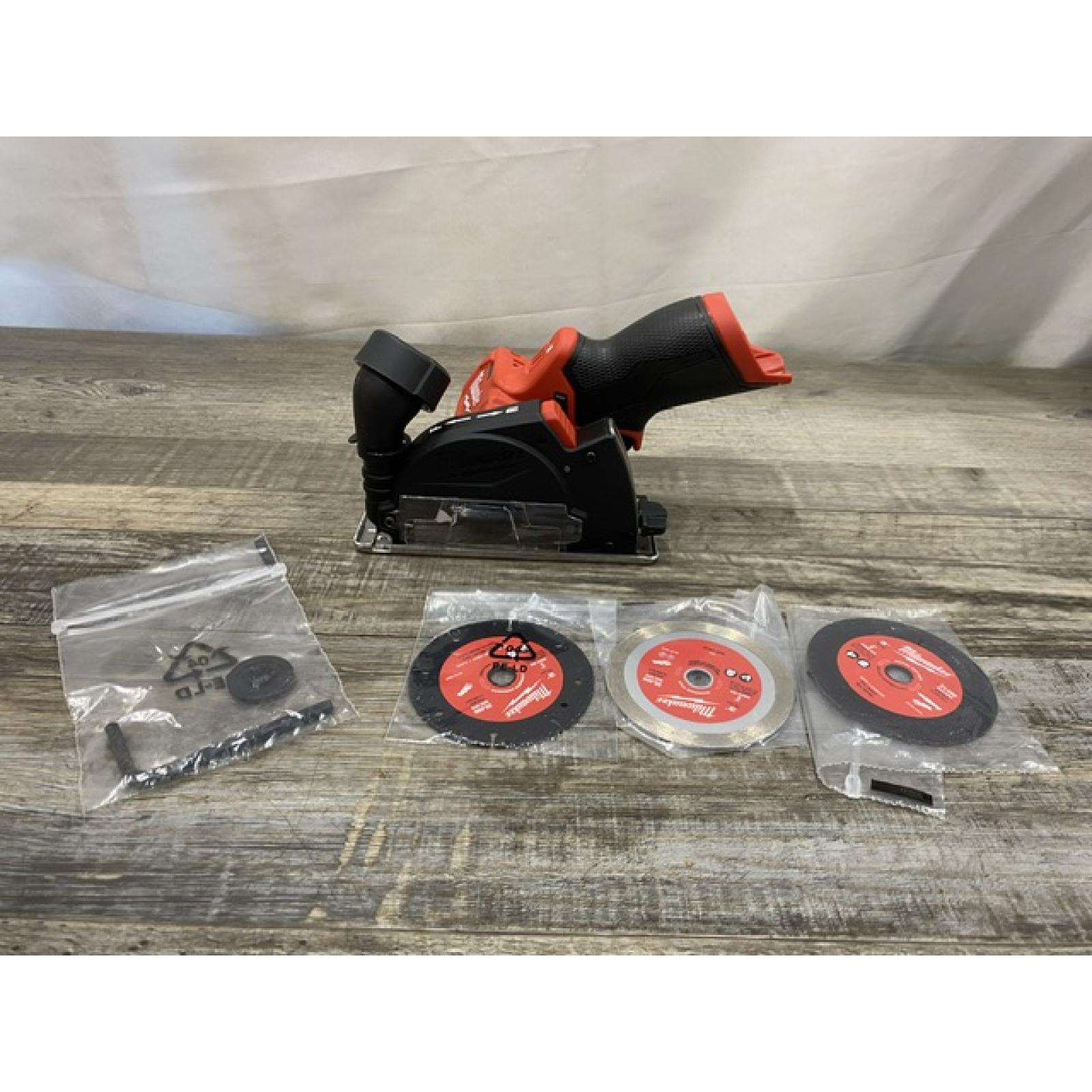 AS-IS Milwaukee  FUEL 12V Lithium-Ion Brushless Cordless 3 in. Cut Off Saw (Tool-Only)