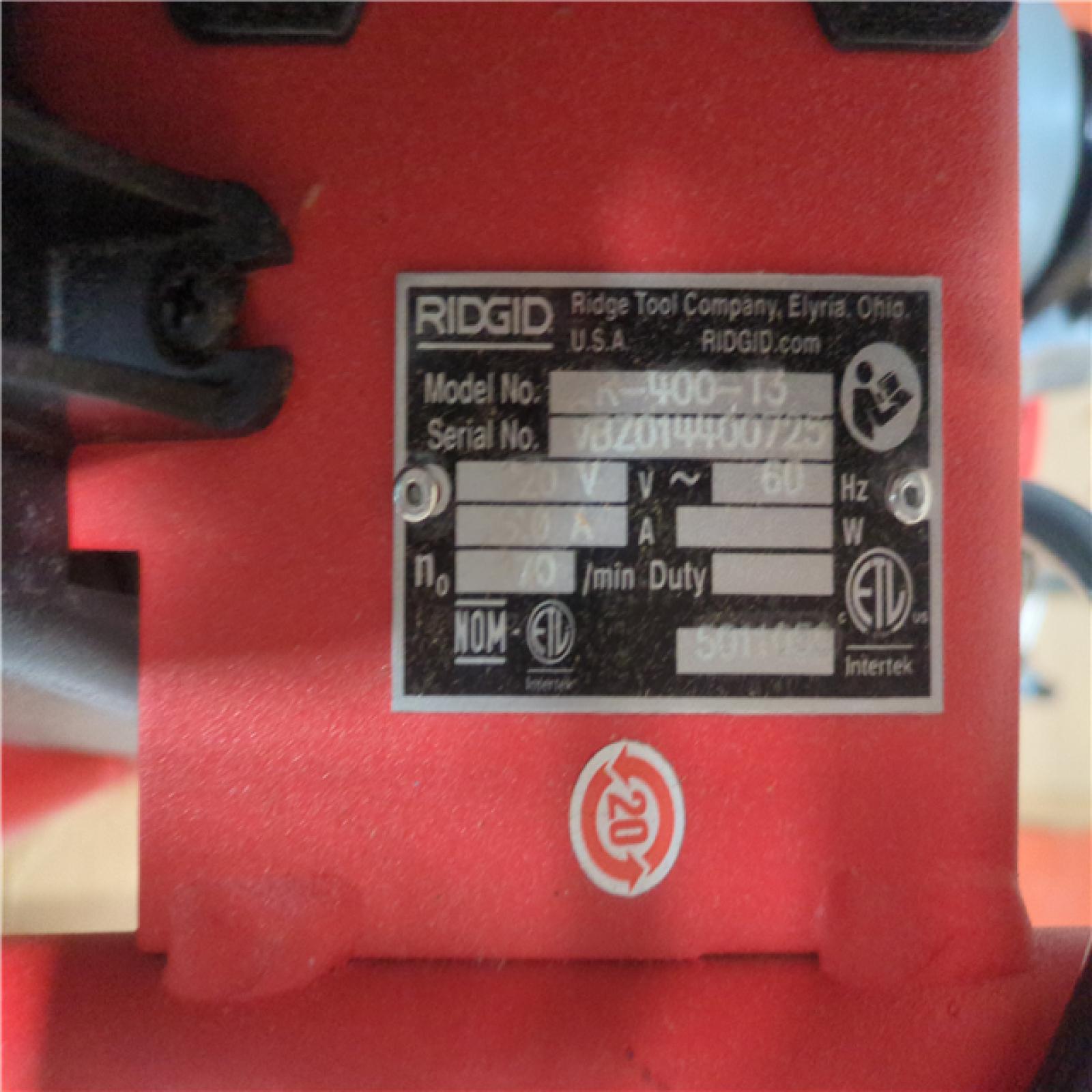 California AS-IS Ridgid K400 Drain Cleaning Snake Auger