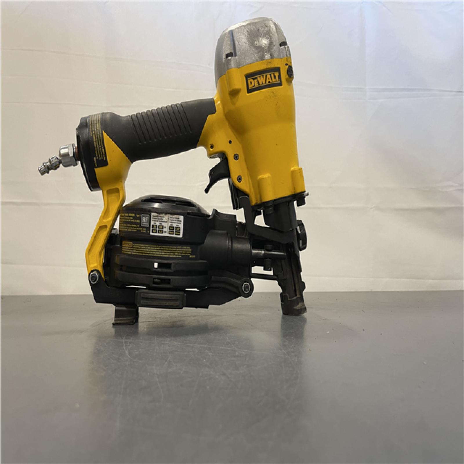 AS-IS - DeWalt 1-3/4 in. 15 Degree Pneumatic Coil Roofing Nailer