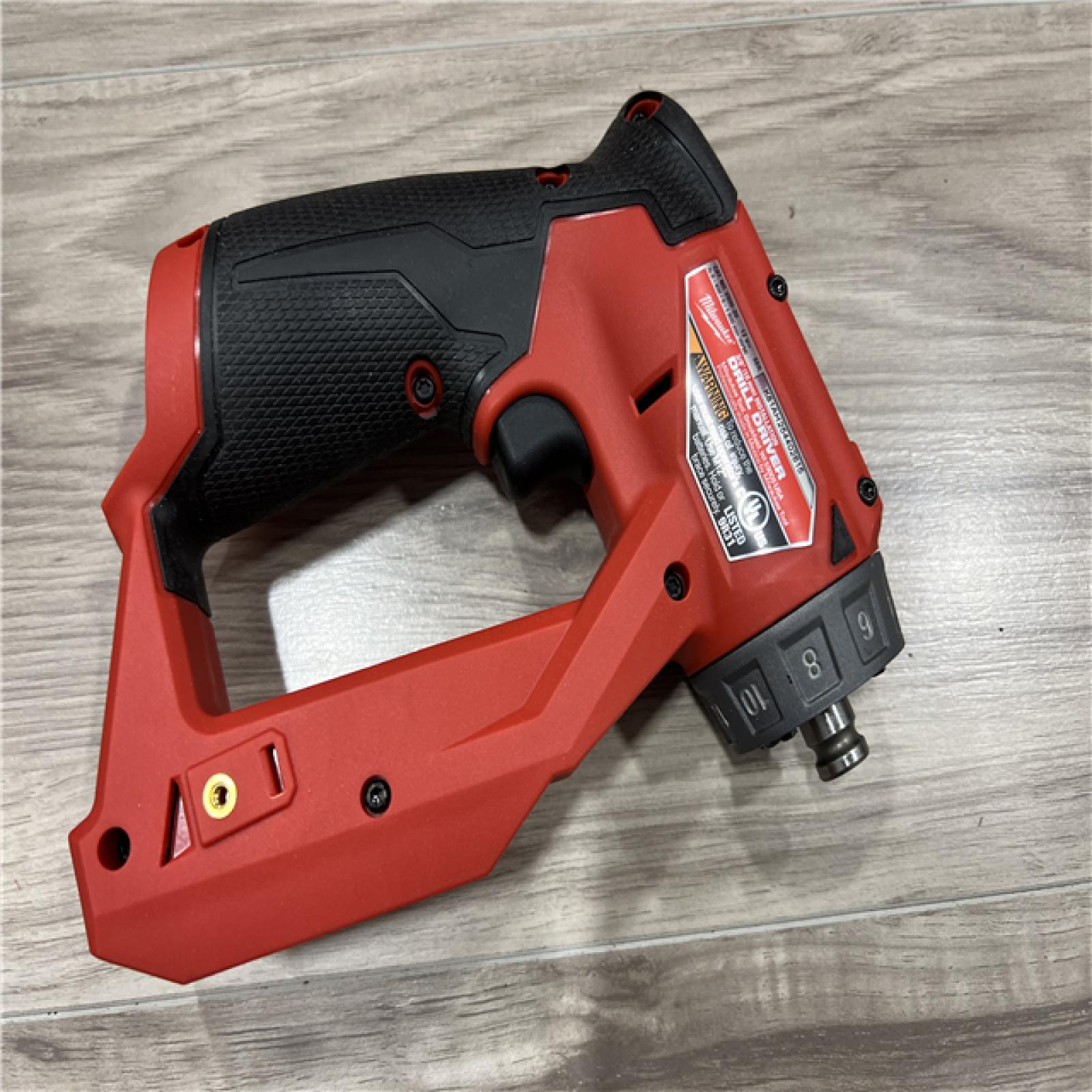 AS-IS Milwaukee FUEL 12V Lithium-Ion Brushless Cordless 4-in-1 Installation 3/8 in. Drill Driver with 4 Tool Head (Tool-Only)