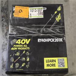 NEW!- Ryobi 40V HP 650 CFM 160 MPH Cordless Leaf Blower and Carbon Fiber String Trimmer Kit
